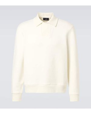 dunhill Polopullover Aus Baumwolle - Weiß