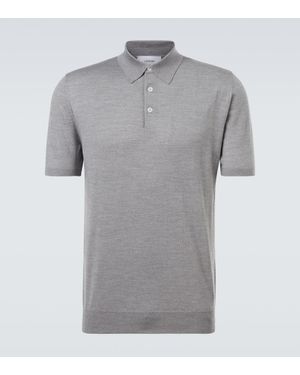 Lardini Polohemd Aus Schurwolle - Grau
