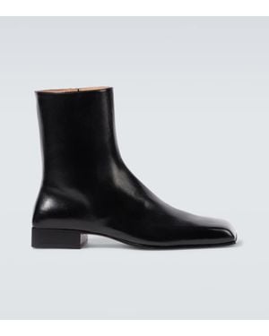 Bottega Veneta Ankle Boots Jim Aus Leder - Schwarz