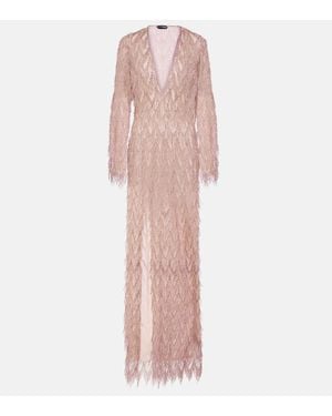Tom Ford Robe Aus Lame - Natur