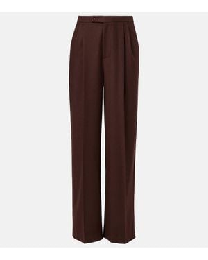 Vince Mid-Rise Straight Pants - Brown