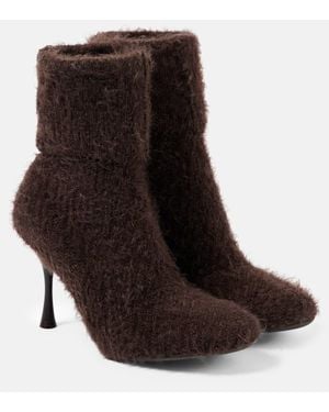 Gianvito Rossi Stivaletti Finny 85 - Marrone