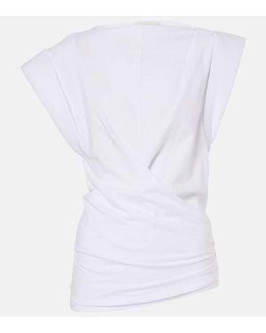 Isabel Marant Maisan Cotton Jersey Tank Top - White