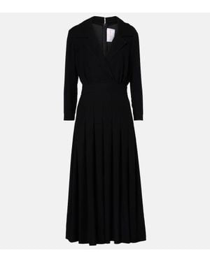 Carolina Herrera Pleated Maxi Dress - Black