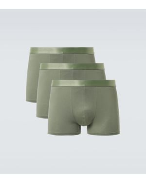CDLP Set Of 3 Logo Boxers - Green