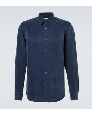 Dries Van Noten Oversize-Hemd - Blau