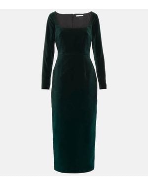 Emilia Wickstead Abito Midi Nyla - Nero
