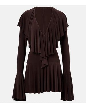 Norma Kamali Minikleid Aus Jersey - Braun