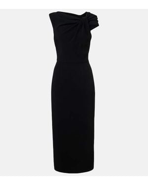 Givenchy Draped Cocktail Dress - Black