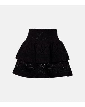 Melissa Odabash Minirock Riri Aus Baumwolle - Schwarz