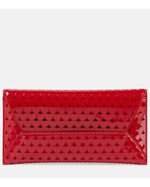 Aquazzura Clutch Amourose De Charol - Rojo