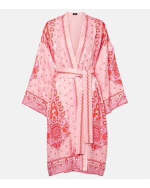Etro Kesa Aus Jacquard-Gewebe Mit Gürtel, Damen, Größe - Pink