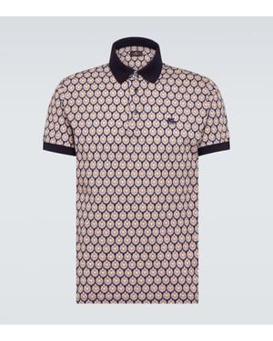 Etro Polohemd Aus Baumwoll-Pique - Weiß