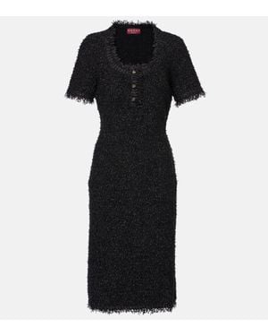 Gucci Lame Midi Dress - Black