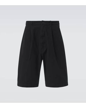 Junya Watanabe Pleated High-Rise Shorts - Black