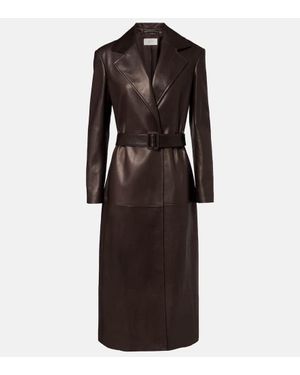 The Row Abrigo Raisa De Piel - Marrón