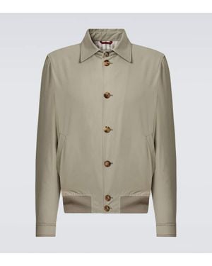 Brunello Cucinelli Bomberjacke Aus Einem Baumwollgemisch - Grün