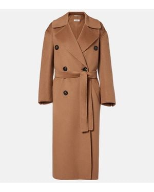 Max Mara Mantel Aus Wolle Und Kaschmir - Braun