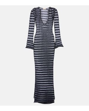 AYA MUSE Maxikleid Aus Spitze - Blau
