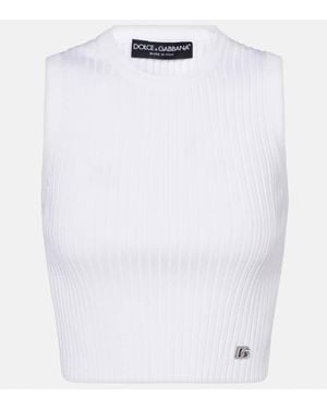 Dolce & Gabbana Dg Tank Top - White