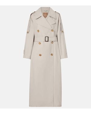 Max Mara Felipe Cotton-Blend Twill Trench Coat - Natural
