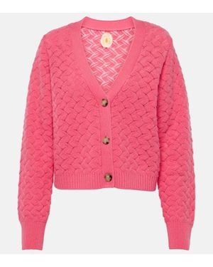 Jardin Des Orangers Cardigan Cropped - Rosa
