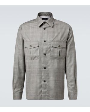 dunhill Hemdjacke Aus Wolle - Grau