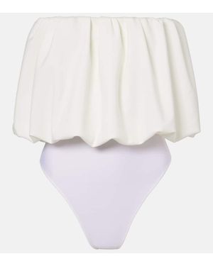 Adriana Degreas Coquille De Mer Bodysuit - White