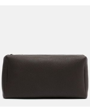 The Row Clutch Squared Compact Aus Leder - Schwarz