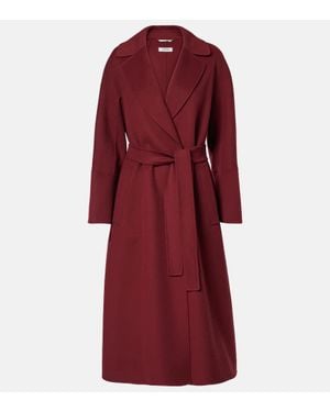 Max Mara Mantel Aus Wolle - Rot