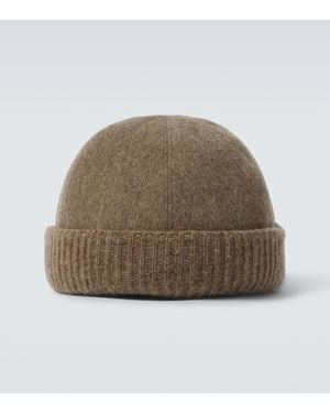 Loro Piana Cashmere Beanie - Natural