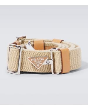 Prada Guertel Aus Canvas - Natur