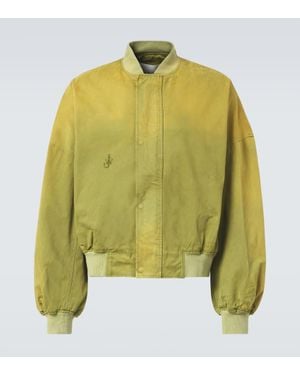 JW Anderson Bomberjacke Aus Baumwolle - Grün