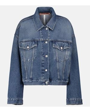Acne Studios Veste Oversize En Jean - Bleu