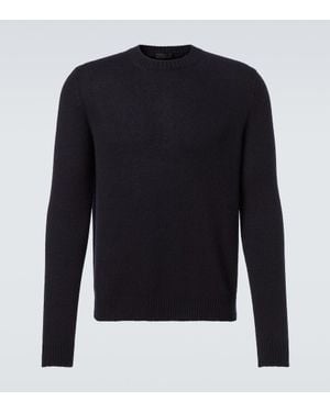 Prada Ribbed-Knit Cashmere Jumper - Blue