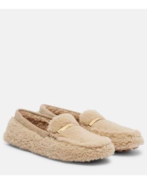 Tod's Mocassins Gommino En Daim - Neutre