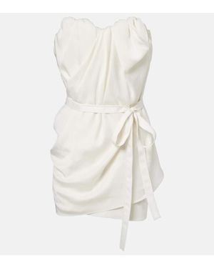Vivienne Westwood Susana Draped Corset Dress - White