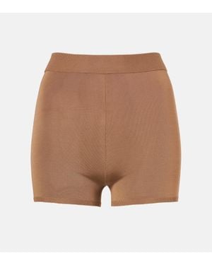 Saint Laurent High-Rise Shorts - Braun