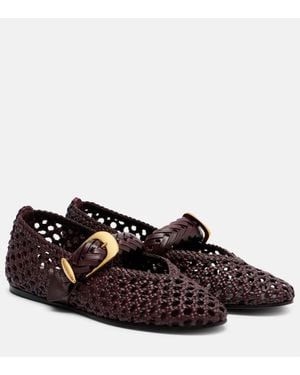 Zimmermann Ballerinas Helix Aus Leder - Braun