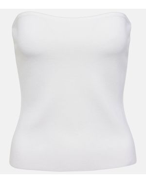 Gabriela Hearst Musgrave Wool And Silk-Blend Top - White