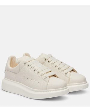 McQueen Sneakers Oversized Aus Leder - Natur