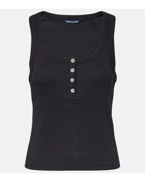 Veronica Beard Top Abbott Aus Einem Baumwollgemisch - Blau