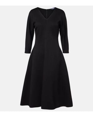 Max Mara Midas Jersey Midi Dress - Black