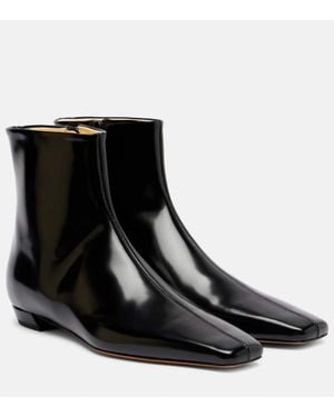 Proenza Schouler Patent Leather Ankle Boots - Black