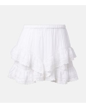 Isabel Marant Shorts Geana Aus Baumwolle - Weiß