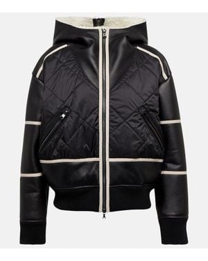 Bogner Chaqueta Lomi De Piel Con Borrego - Negro