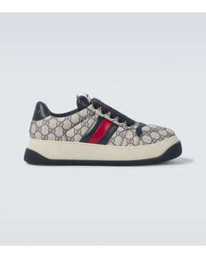 Gucci Sneakers Screener Gg Aus Canvas - Grau