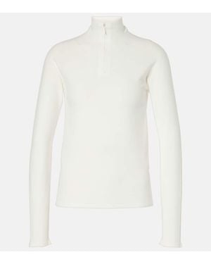 The Row Patti Zip-Up Top - White