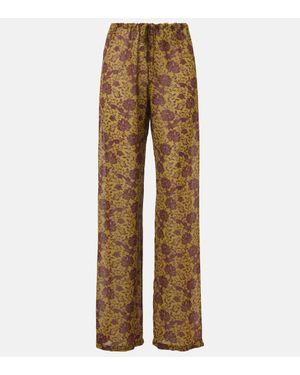 Dries Van Noten Pantaloni Regular - Neutro