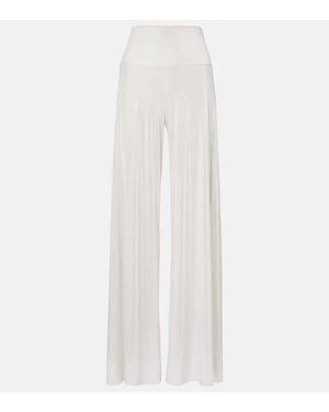 Norma Kamali Pantalon Ample - Blanc